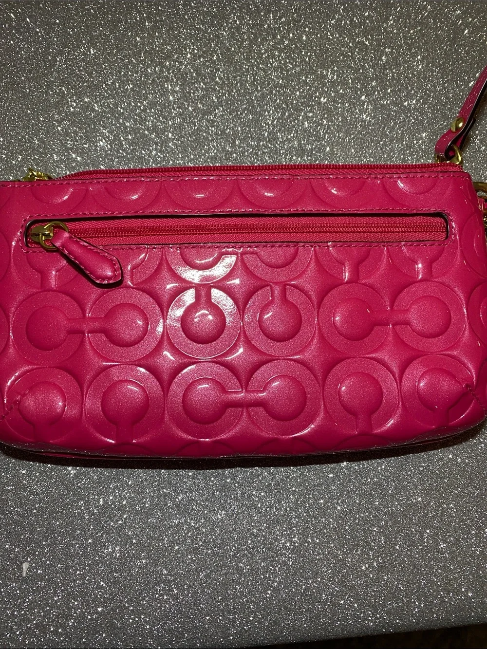 PEYTON OP ART EMBOSSED PATENT GO-GO WRISTLET